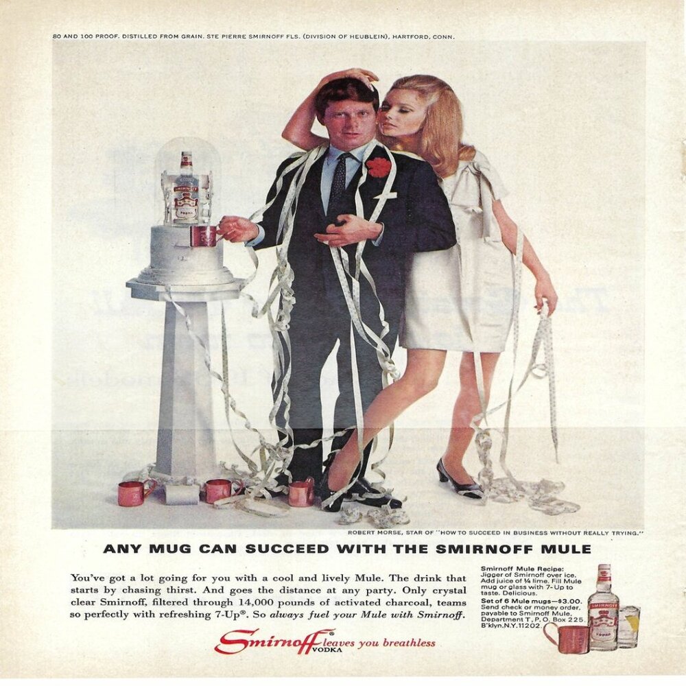 1967 Smirnoff Any Mug Can Succeed With The Mule Vintage Magazine Print Ad/Poster